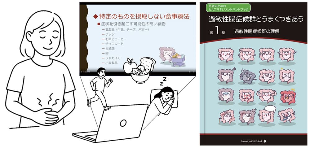 図2 過敏性腸症候群（IBS）のセルフケアとeHealthの活用