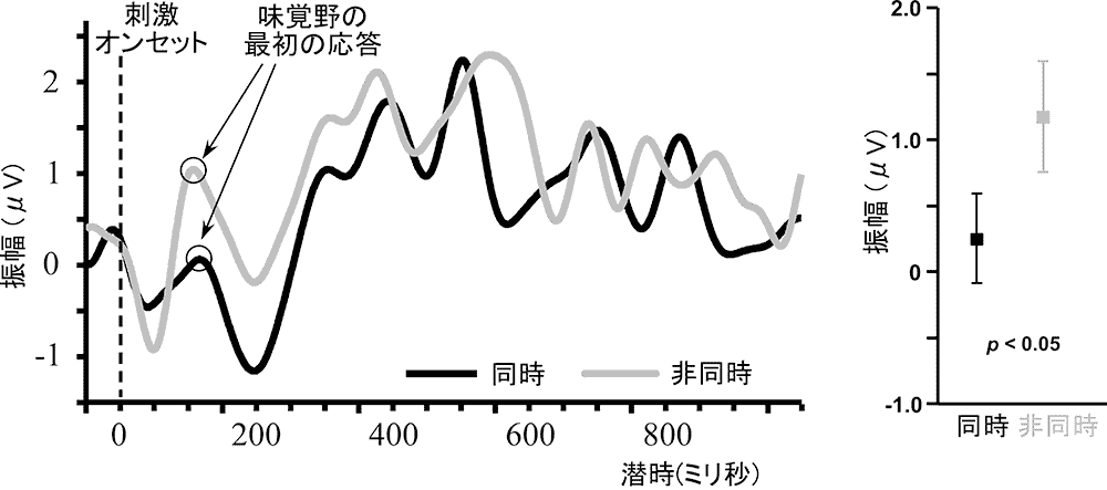 図3 食塩水と醤油香を用いた同時判定課題